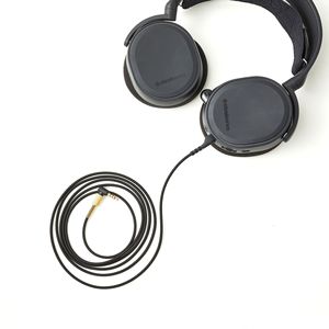 สายหูฟังสำหรับเล่นเกม200ซม. สายสัญญาณเสียงลายทางสีน้ำเงินและดำสำหรับ <span class=keywords><strong>SteelSeries</strong></span> <span class=keywords><strong>arctis</strong></span> 3 5 7 - Product Image 5