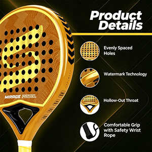 GQK G0153 ดีไซน์พรีเมียมแบบไวด์บอดี้ โอเวอร์กริปเทนนิส ใยกราไฟต์ ไนลอน น้ำหนักเบา ระบายอากาศได้ดี ยืดหยุ่น ทนต่อแรงกระแทกและการเสียดสี - Product Image 4