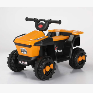 <span class=keywords><strong>Quad</strong></span> électrique robuste bleu <span class=keywords><strong>6V</strong></span> à batterie pour enfants de 2 à 4 ans, pneus en plastique, jouet d'extérieur amusant - Product Image 1