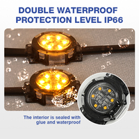 Lampe de bordure extérieure IP66 étanche DMX512 DC24V PC 1,44W RGB SMD3535 LED Source de lumière ponctuelle Blanc Vert Garantie 3 ans