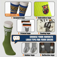Chaussettes de compression en coton peigné avec logo personnalisé pour femmes et hommes, 20-30 mmHg, hauteur genou, pour la course à pied, le cyclisme, les voyages en avion