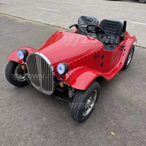 Voitures électriques miniatures rétro classiques vintage rouges personnalisables à vendre - Product Image 1