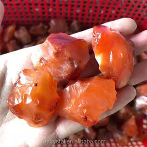 Pierres précieuses brutes naturelles sculptées en gros, cornaline rouge, cristaux rugueux, à vendre - Product Image 6
