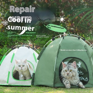 Tente d'été XL pliable en fer chenil pour chien respirant imperméable écran solaire caractéristiques mobile nid de chat chambre climatisée pour - Product Image 1