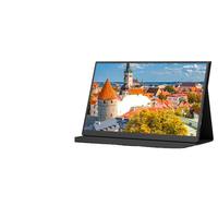 Monitor LCD Curvo EIMIO de 15.6 Pulgadas, 1080P, IPS, Táctil, Retroiluminación LED, con 120% SRGB y Frecuencia de Actualización de 60Hz, Nuevo