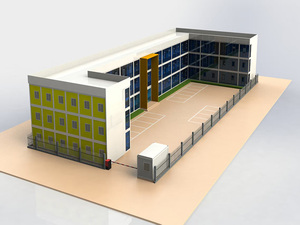 Hôtel Modulaire Sûr à Assemblage Rapide et Transport Facile 20/40 pieds avec Génération d'Énergie Photovoltaïque Intégrée et Modularisation Robuste - Product Image 4