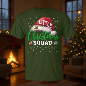 Camiseta navideña con estampado de gorro de Papá Noel para la familia, pijama a juego - Product Image 3