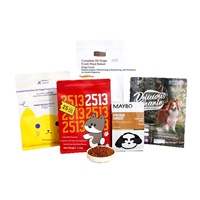 Sacs d'emballage alimentaire pour animaux de compagnie personnalisés OEM en gros, pochettes verticales avec fermeture éclair refermable, sacs à friandises pour chiens et chats en aluminium de qualité alimentaire