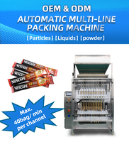 Machine d'emballage automatique multi-voies pour sachets de liquide, pour sauce, ketchup, shampoing et cosmétiques