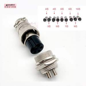 Connecteur mâle et femelle pour prise et prise de courant aéronautique du fabricant, 3 broches GX16/GX12/GX20, 2 broches, 4 broches, 5 broches - Product Image 5