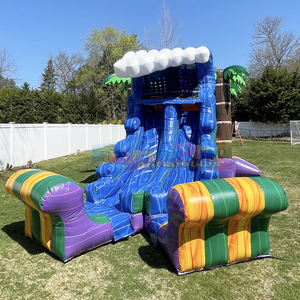 <b>Large</b> outdoor party jumping bounce house and slide combo commercial giant <b>inflatable</b> obstacle course with water slide - Product Image 2