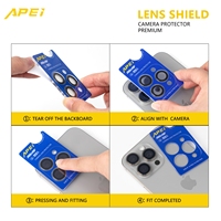 Protecteur d'objectif d'appareil photo APEI Eagle Eye pour iPhone 17 Pro Max 17 Air 16 15 Pro – Film de protection en verre anti-rayures pour caméra de téléphone portable