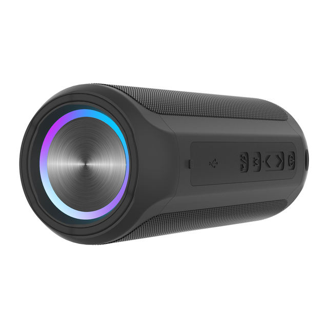 Mini Box Loudspeaker Fabric Speaker RGB Light Waterproof USB Rechargeable Bass Subwoofer 360° Surround Stereo Party Speaker