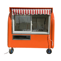 Kiosque mobile de vente de boissons froides, de bubble tea, de glaces, de café, de churros en Espagne, chariot de café mobile