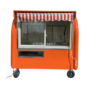 Carrito de Comida Móvil para Bebidas Frías al Aire Libre, Té de Burbujas, Helados, Café, Churros, Quiosco, Remolque, Cafetería Móvil en España - Product Image 5