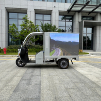 Scooter Eléctrico de Tres Ruedas para Publicidad Móvil en Exteriores, Vehículo con Luces LED