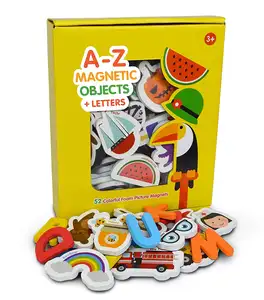 Op Maat Gemaakte Magnetische Thuis Educatief Leren Speelgoed Letter En Nummer Koelkast Stickers Voor Baby Kids Kind