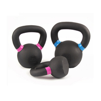 Kettle bell haltérophilie kettlebells prix d'usine Logo personnalisé en fonte plastique pulvérisation