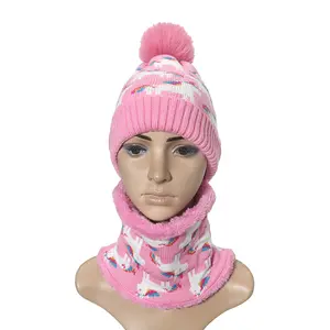 Детская зимняя шапка и шарф на заказ теплая флисовая шапка и шарф для детей
