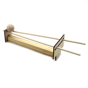 Kit d'expérimentation scientifique en bois à double piste inclinée pour enfants, jouet éducatif de physique, assemblage manuel, outil d'apprentissage STEM, 7-9 ans - Product Image 4