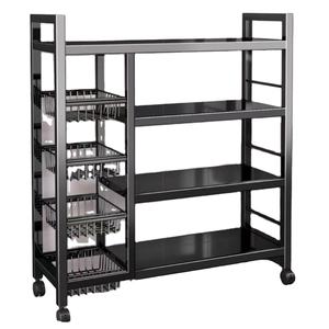 3層多機能キッチン収納用カッティングボードラック床に立つ電子レンジスタンドホームキッチンアイランズ - Product Image 2