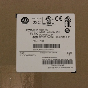 Variateur de fréquence Rockwell PowerFlex 400 AC Drive 22C-D022N103 11,0 kW 15,0 CV - Product Image 1