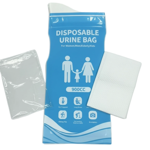 Sac à urine jetable portable de voyage en plastique sur mesure de 700 cc, 800 cc, 900 cc pour hommes, garçons et enfants - Product Image 1