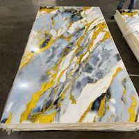 Panel de Pared de PVC con Diseño Floral, Resistente al Agua, al Fuego y a los Rayos UV, para Decoración Moderna de Interiores de Alta Calidad