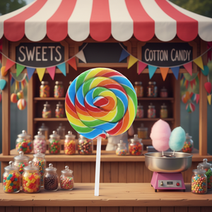 Sucette tournante arc-en-ciel 50g en boîte <span class=keywords><strong>de</strong></span> 24, bonbons durs aux saveurs <span class=keywords><strong>de</strong></span> <span class=keywords><strong>sirop</strong></span> <span class=keywords><strong>de</strong></span> fruits mélangés, bâtonnet sucré - Product Image 2