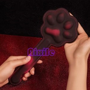 Sex Leather BDSM Paddle Spanking <strong>Whip</strong> for Couples Bondage Roleplay Adult Sex Toy Temperature Change cat Claws Punishment Props - Product Image 5