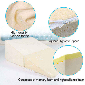 Oreiller triangulaire en mousse à mémoire de forme personnalisé, réglable, <span class=keywords><strong>pour</strong></span> le soutien du dos, la lecture, le repos et le sommeil - Product Image 6