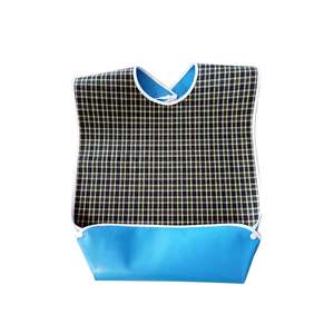 ผ้ากันเปื้อนสำหรับผู้ใหญ่แบบมีโลโก้สั่งทำได้ ขนาดใหญ่ ป้องกันเสื้อผ้าขณะรับประทานอาหาร ซักได้ ใช้ซ้ำได้ กันน้ำ - Product Image 3