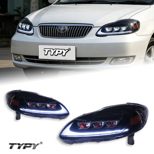 Feux avant TYPY pour Toyota Corolla 2003-2009 (version américaine) avec feux de jour à LED et clignotants séquentiels - Product Image 1