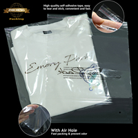 Sac d'emballage en plastique transparent auto-adhésif GRS, sac en cellophane PE refermable pour la conservation des aliments, sac réutilisable pour vêtements