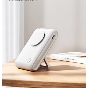Mini Ventilador USB Portátil con Clip para el Cuello, Recargable, en Blanco, Gris y Rosa, con 8-12 Horas de Duración, Motor DC F92 - Product Image 2