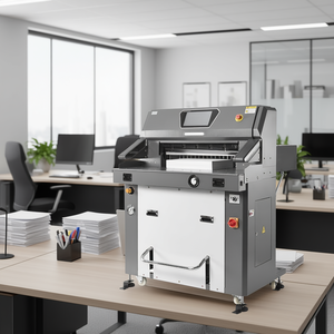 Guillotine électrique, coupe-papier hydraulique de 26 pouces, précision de coupe infrarouge de 0,1 mm, équipement de bureau - Product Image 2