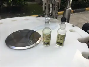अनुकूलित स्वचालित 100ml मादक पेय भरने लाइन प्लास्टिक की बोतल वोदका भरने की मशीन 50ml
