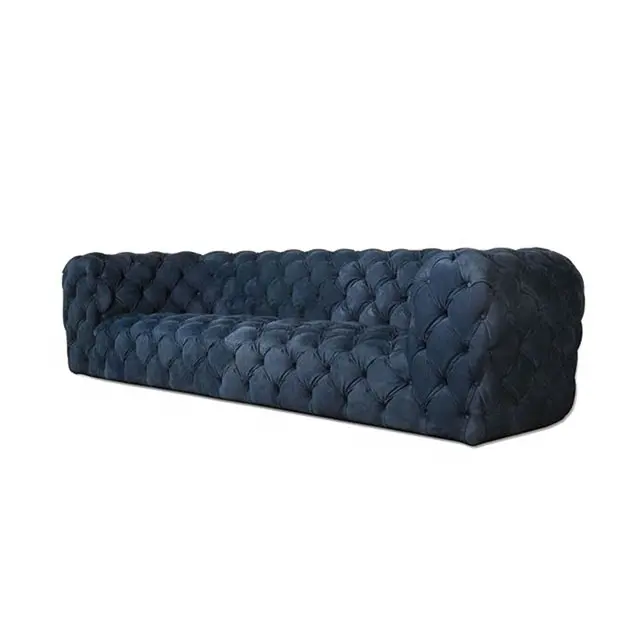 Commercio all'ingrosso della fabbrica di vendita Calda di Lusso mobili per la casa soggiorno pulsante trapuntata l divano con l'alta qualità