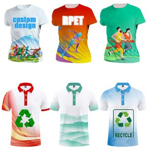 Camiseta de Malla de Poliéster 100% Reciclado de Alta Calidad de Secado Rápido para Hombre, con Logotipo Personalizado, Sublimación, Ecológica, Camisetas RPET Estampadas - Product Image 3