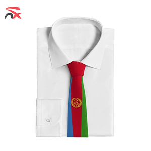 Cravate en satin personnalisée avec logo, unisexe, <span class=keywords><strong>pour</strong></span> adultes, cadeaux promotionnels d'entreprise, drapeau de l'Érythrée, <span class=keywords><strong>pour</strong></span> la décoration - Product Image 3