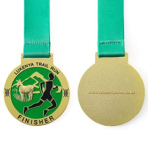 Medallas Deportivas Personalizadas de Metal para Maratón, 5k y 10k, en Oro, al por Mayor - Product Image 4