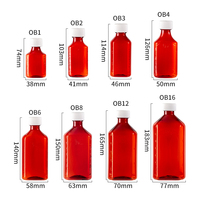 Ambre Bleu Vert 30ml 60ml 90ml 120ml 180ml 240ml 360ml 480ml Bouchon gradué résistant aux enfants Bouteille de sirop contre la toux