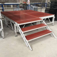 Plataforma de Escenario Portátil Desmontable VERSALITE de Aluminio para Eventos, Conciertos y Bodas