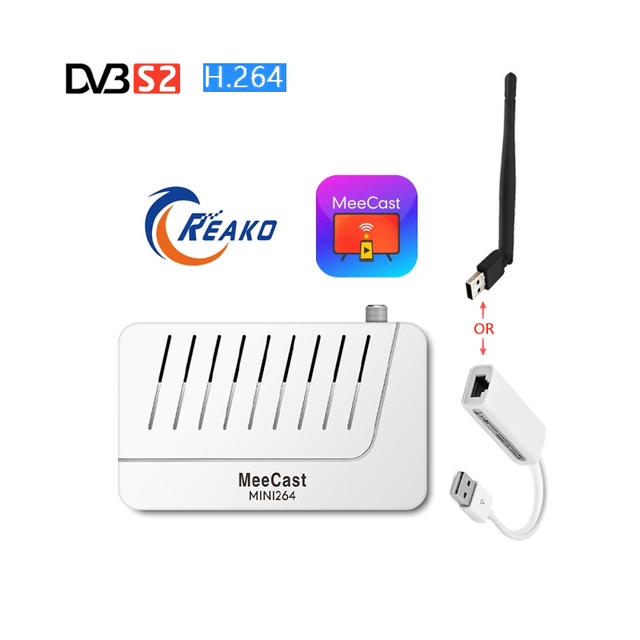DVB-S2 Digital Satellite Receiver GX6605S Mini TV Box with Free Air Decoder USB WiFi/LAN Dongle 1920x1080 HD