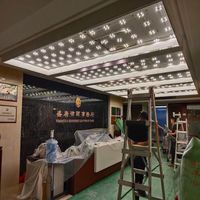 Plafonds tendus ignifuges B1 avec éclairage, plafond tendu translucide pour cinéma maison, membrane de plafond tendu