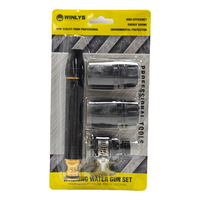 Pistolet de pulvérisation métallique pour tuyau d'arrosage, vente chaude en gros, durable, commande en gros, buses réglables, serre-tuyau renforcé, outil de lavage de voiture