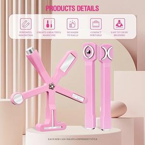 Kit de 2 imanes para ojos de gato, imanes <span class=keywords><strong>6</strong></span> en 1 y <span class=keywords><strong>3</strong></span> en 1 para esmalte de uñas en gel, herramientas magnéticas fuertes para diseño de uñas - Product Image 6