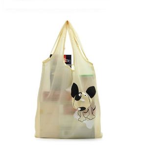 Sac de courses pliable écologique en stock, motif chien mignon, sac fourre-tout pour supermarché et épicerie - Product Image 2