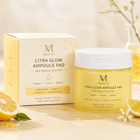 OEM ODM Citra Glow Ampoule Pad 70 Pads Vitamine C Niacinamide Hydratant Tonifiant Visage Éclaircissant Soin de la Peau Marque Privée