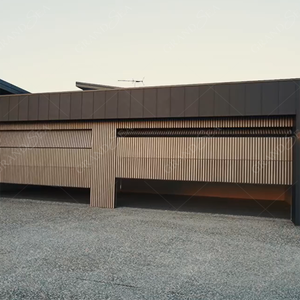 Porte de <span class=keywords><strong>garage</strong></span> en métal électrique automatique personnalisée en option porte de <span class=keywords><strong>garage</strong></span> résidentielle sectionnelle moderne - Product Image 1